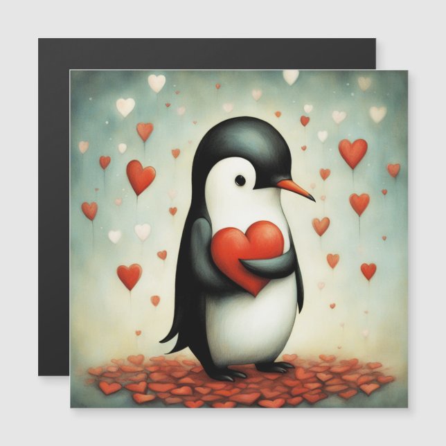 Pinguïn Liefde 1 (Voorkant / Achterkant)