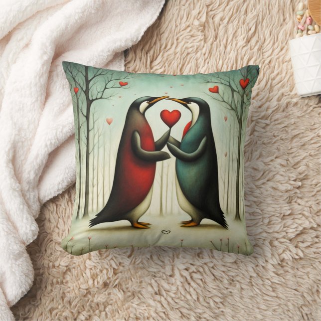 Pinguïn Liefde 2 Kussen (Deken)