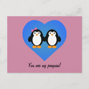 Pinguïn Liefde Briefkaart