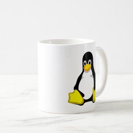 Pinguin Linux Tux Koffiemok (Voorkant rechts)
