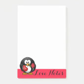 Pinguïn Love Notes Post-It Notes (Voorkant)