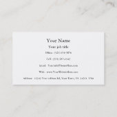 Pinguïn maakt leuke vogels leuk in een glazen lees visitekaartje (Achterkant)