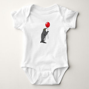 Pinguïn met ballon romper