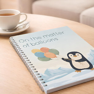 Pinguïn met Ballonnen   Droge Humor Aangepaste Not Notitieboek