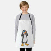 Pinguïn met bril schort (Gedragen)