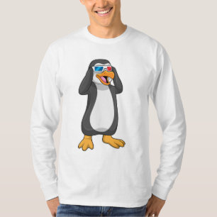Pinguïn met bril t-shirt