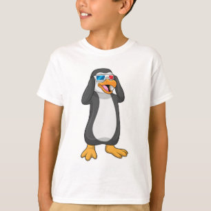 Pinguïn met bril t-shirt