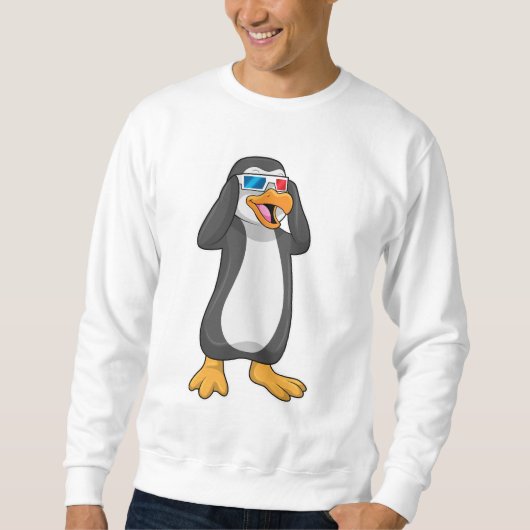 Pinguïn met bril trui (Voorkant)
