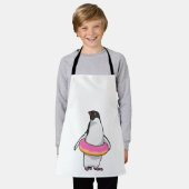 Pinguïn met Donut Schort (Gedragen)