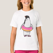 Pinguïn met Donut T-shirt (Voorkant)