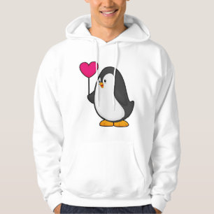 Pinguïn met hartballon hoodie