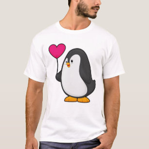 Pinguïn met hartballon t-shirt