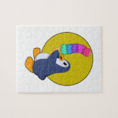 Pinguïn met ijs legpuzzel (Horizontaal)