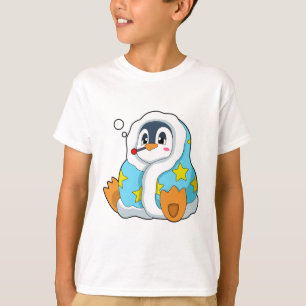 Pinguïn met klinische thermometer t-shirt