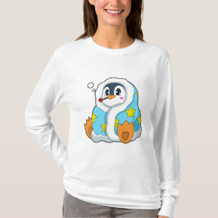 Pinguïn met klinische thermometer t-shirt