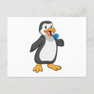 Pinguïn met Lollipop Sweets Briefkaart