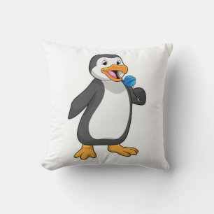 Pinguïn met Lollipop Sweets Kussen