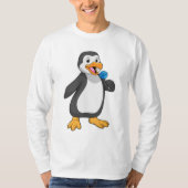 Pinguïn met Lollipop Sweets T-shirt (Voorkant)