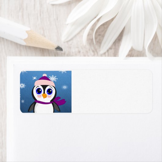 Pinguïn met Pet Etiket (Insitu)