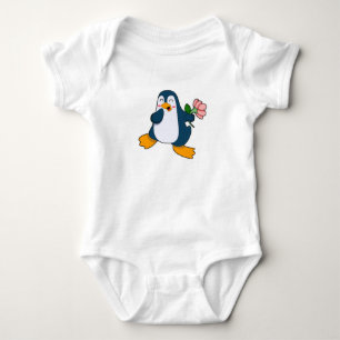 Pinguïn met rozenventilator romper