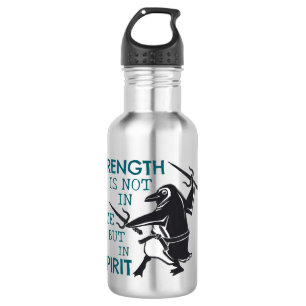 Pinguïn met Sai Motivatie Waterfles