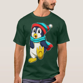 Pinguïn met Scarf en Pet T-shirt