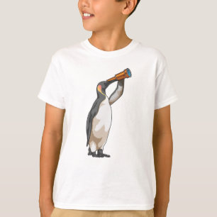 Pinguïn met telescoop t-shirt
