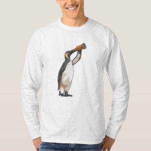 Pinguïn met telescoop t-shirt