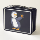 Pinguïn met vlinder (Achterkant)