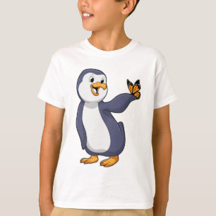 Pinguïn met vlinder t-shirt