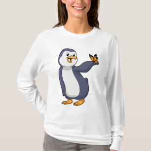 Pinguïn met vlinder t-shirt