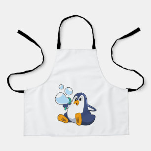 Pinguïn met zeepbellen.PNG Schort