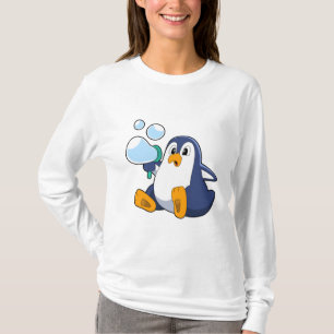 Pinguïn met zeepbellen.PNG T-shirt