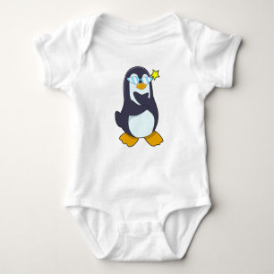 Pinguïn met zonnebril romper