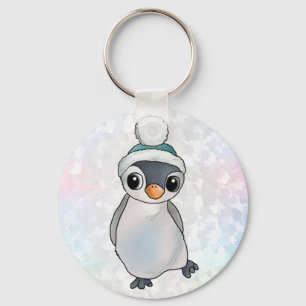 Pinguin mit Mütze Sleutelhanger