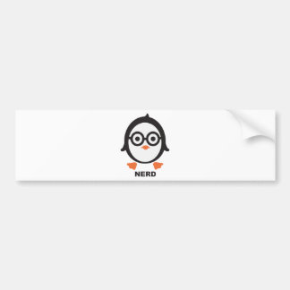 Pinguin - nerd - penguin bumpersticker
