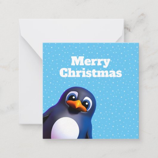 Pinguïn Notitiekaartje (Voorkant)