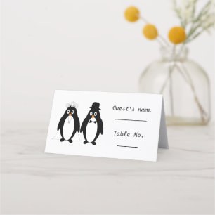 Pinguïn ontwerp bruiloft