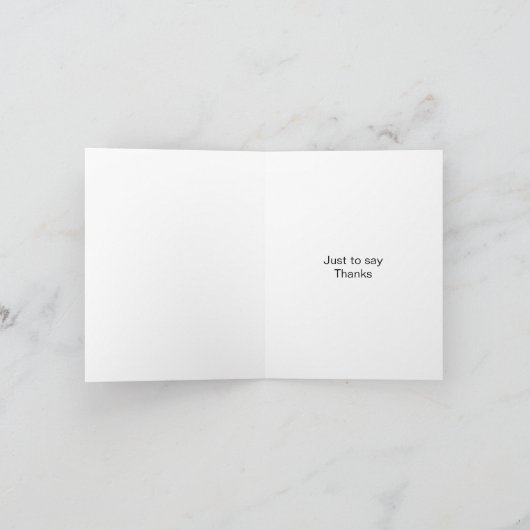 Pinguïn ontwerp dank u kaart (Binnen)