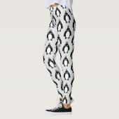 Pinguïn Ontwerp Kies Achtergrondkleur Leggings (Links)