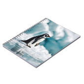 Pinguïn op ijsberg notitieboek (Linkerzijde)