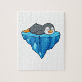 Pinguïn op ijskap legpuzzel (Verticaal)