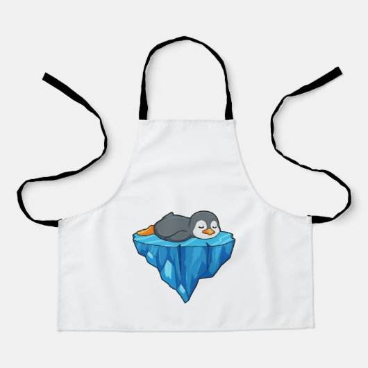 Pinguïn op ijskap schort (Voorkant)
