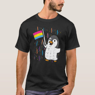 Pinguïn Pansexual Vlag Leuke Pan Pride LGBTQ Dier T-shirt