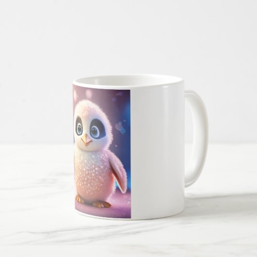 "Pinguïn Parade: Charmante Companion Mok" Koffiemok (Voorkant rechts)