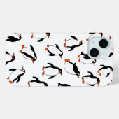 Pinguïn Patroon Telefoon Case (Achterkant (horizontaal))