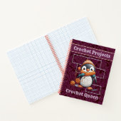 Pinguïn Pensioengeschenken voor Crocheter Moeder O Notitieboek (Binnen)
