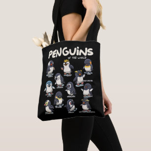 Pinguïn Pinguïns Dieren van de Wereld Pinguïn Lief Draagtas