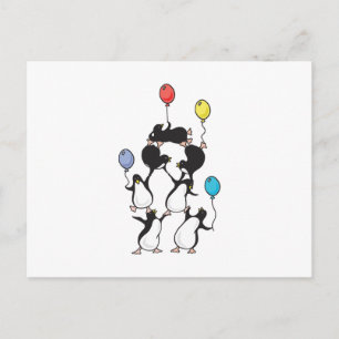 pinguïn piramide briefkaart