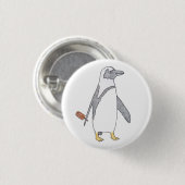 pinguïn ronde button 3,2 cm (Voorkant /achterkant)